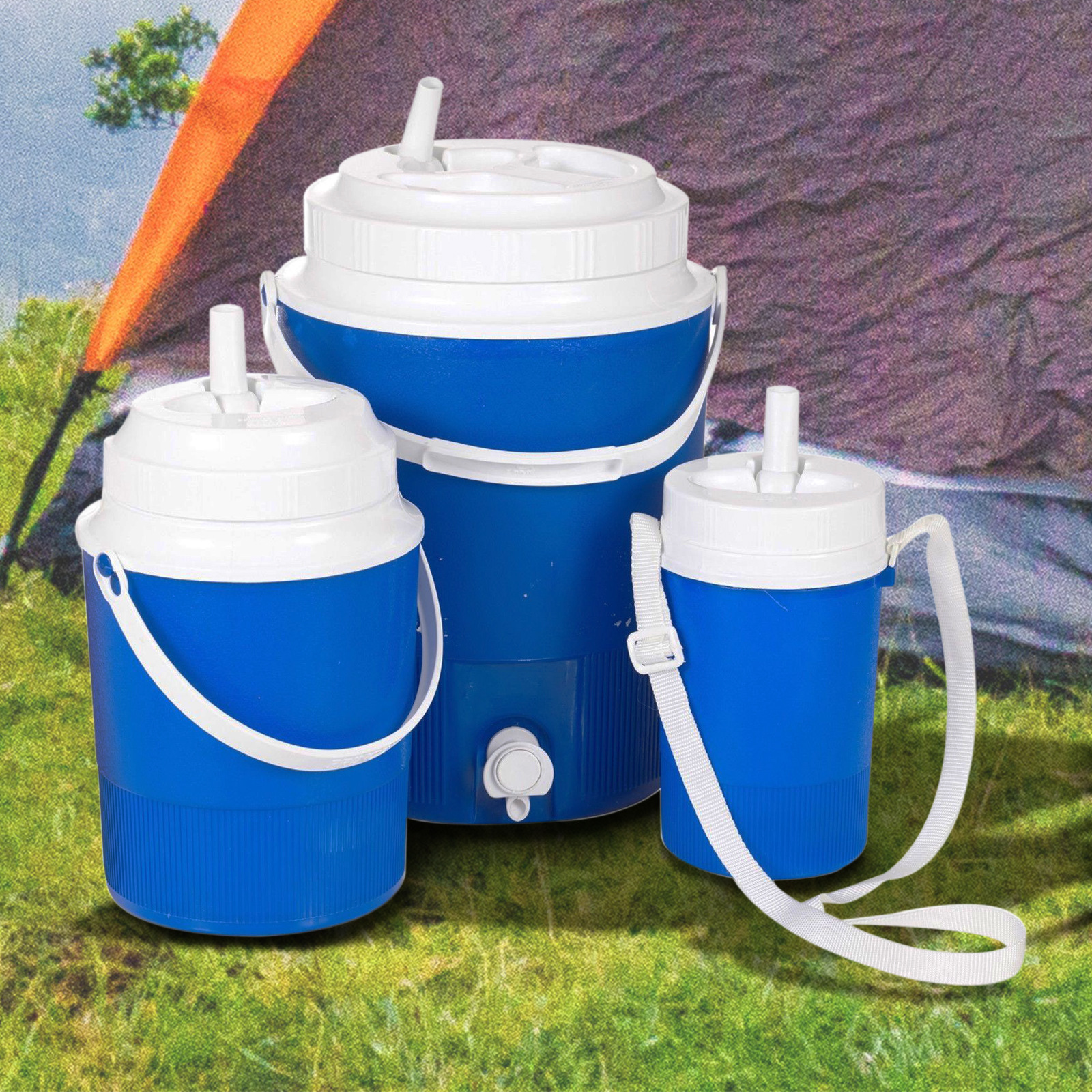 Water Drinks Cooler Box Bucket Outdoor Portable BBQ Barrel