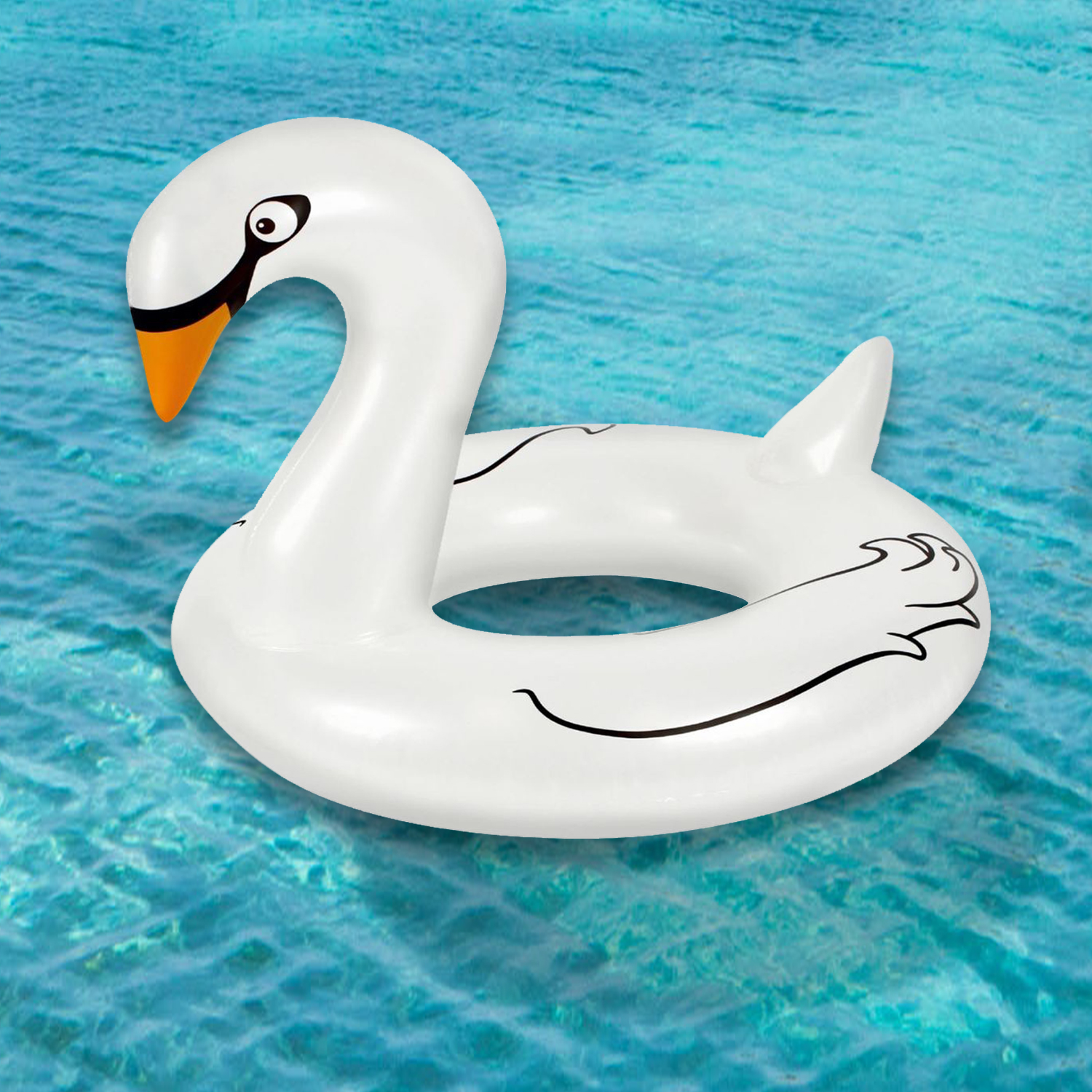 inflatable pool swan