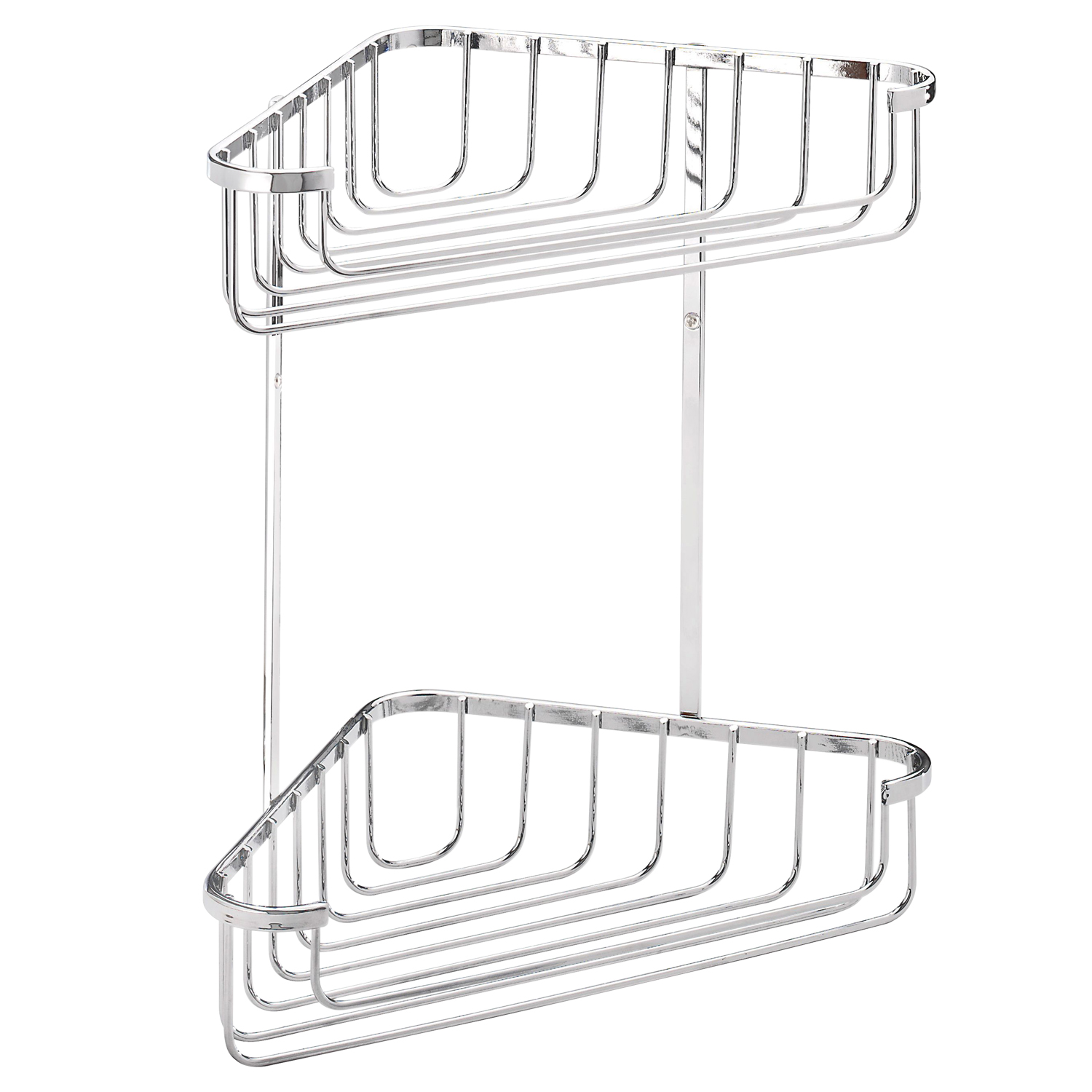 Croydex Bathroom Basket Caddy Shower 2 Tier Corner Soap Shampoo Rust ...