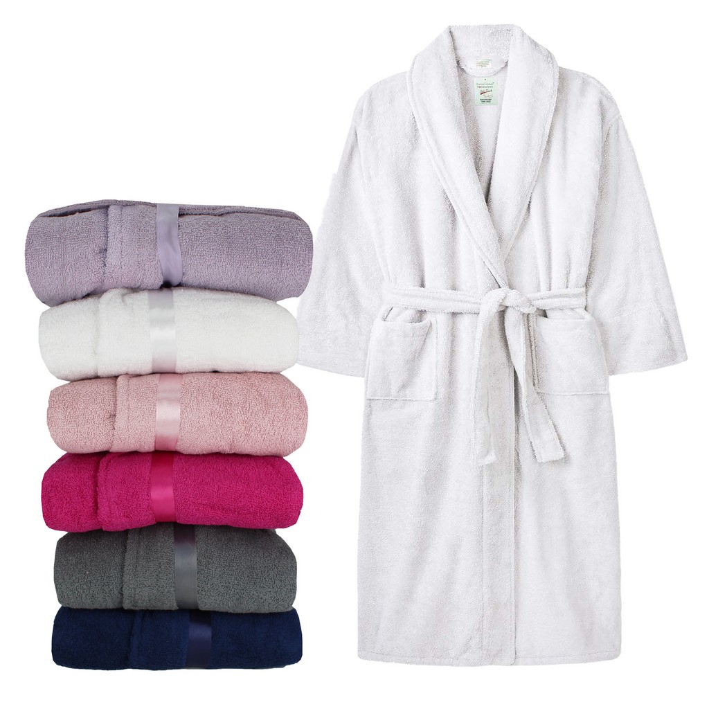 100 Soft Cotton Dressing Gown Luxury Bathrobe Mens Ladies Terry Toweling Unisex Ebay 9158