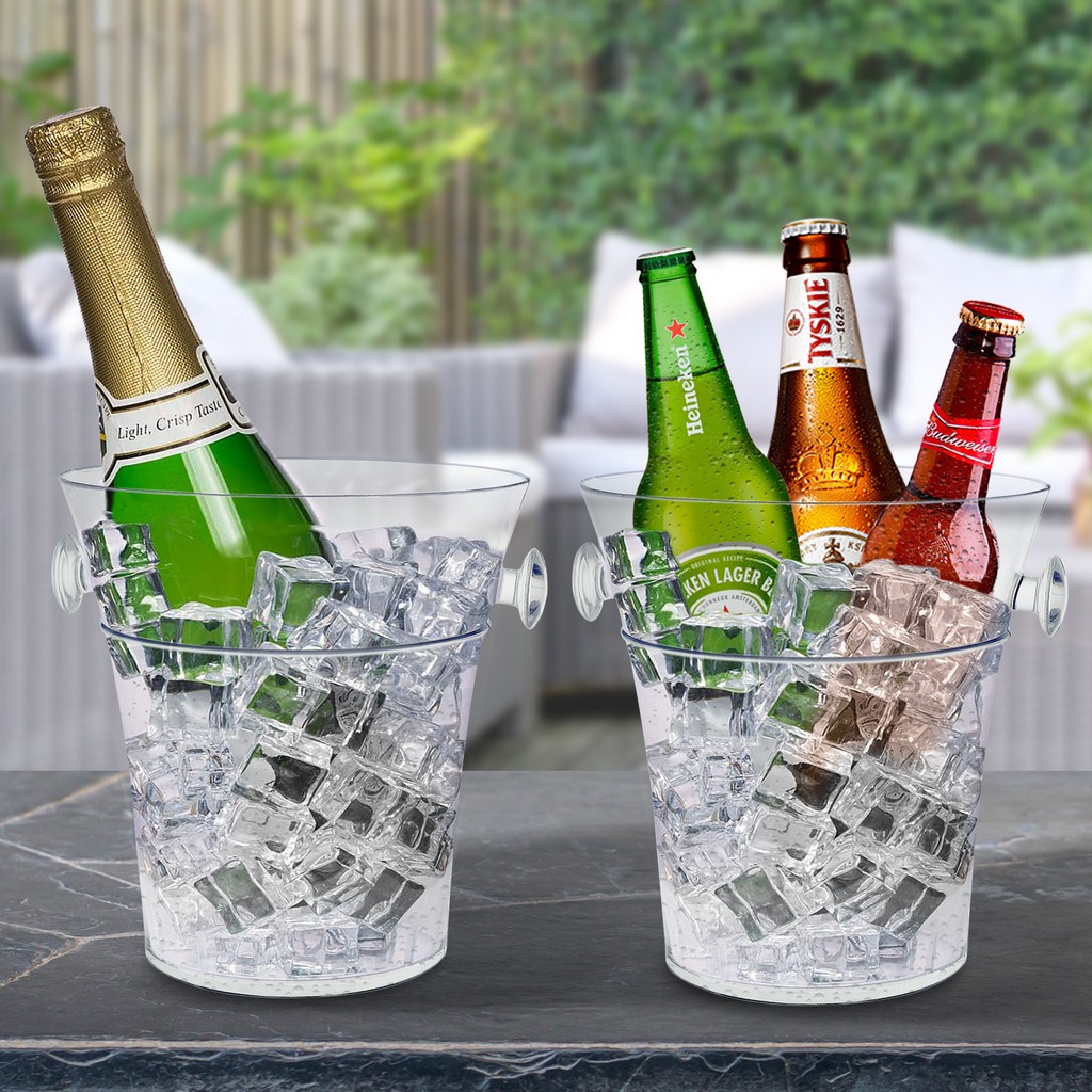 Grande Floor-Standing Champagne Flute Acrylic Ice Bucket