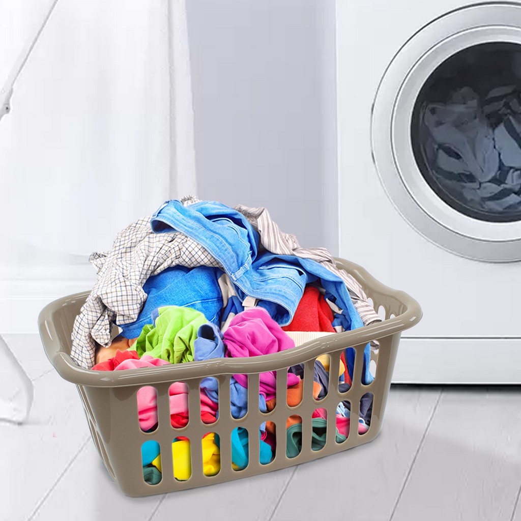 Washing Basket Laundry Plastic 40L Hamper Hipster Clothes Storage ...