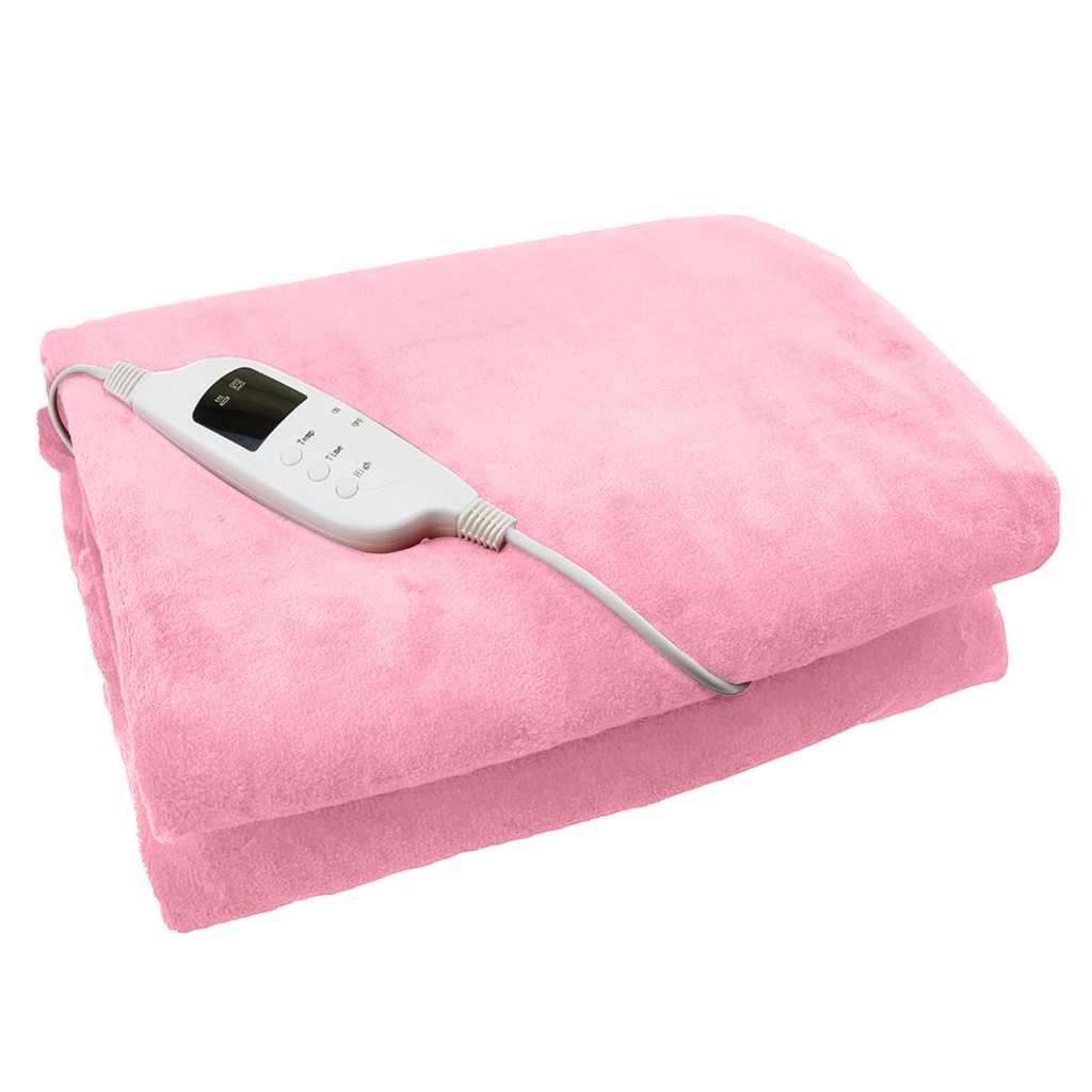 Electric Blanket Heated Over Throw Under Fleece Washable