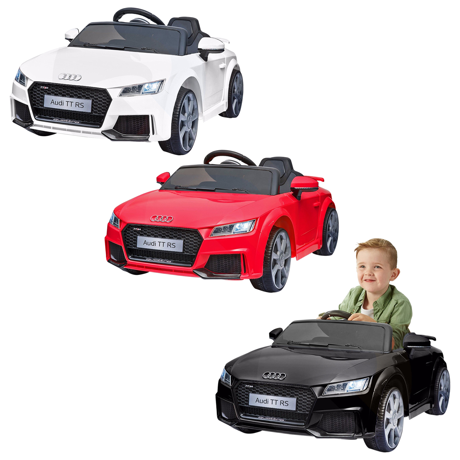 AUDI TT RS Licensed KIds RIde On Car 12V Twin Motor ...